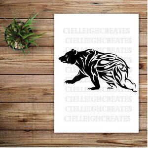 *2 for $20* Tribal Bear Vinyl Decal Sticker Handcrafted